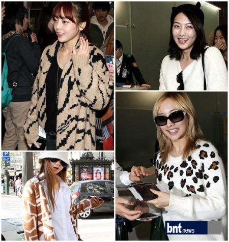 具荷拉(右上) 姜智英(右上) 郑妮可(右下)