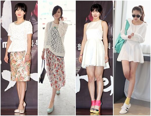 郑慧英（左一） 秀智（右二）