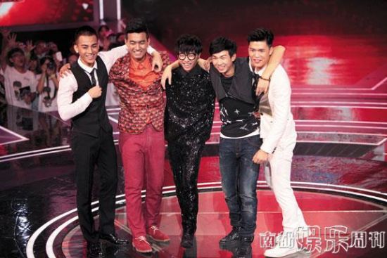 2013《快男》五强：欧豪、于湉、华晨宇、白举纲、宁桓宇。