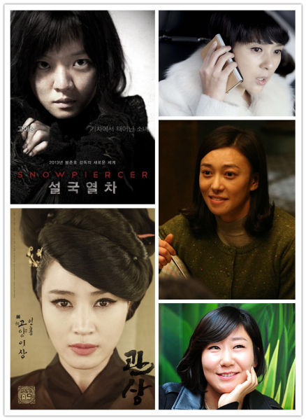 最佳女配角提名（从上至下）：高雅星、全美善、张英男、金惠秀、罗美兰