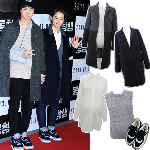 韩情脉脉:姜惠贞tablo明星夫妇秀情侣装