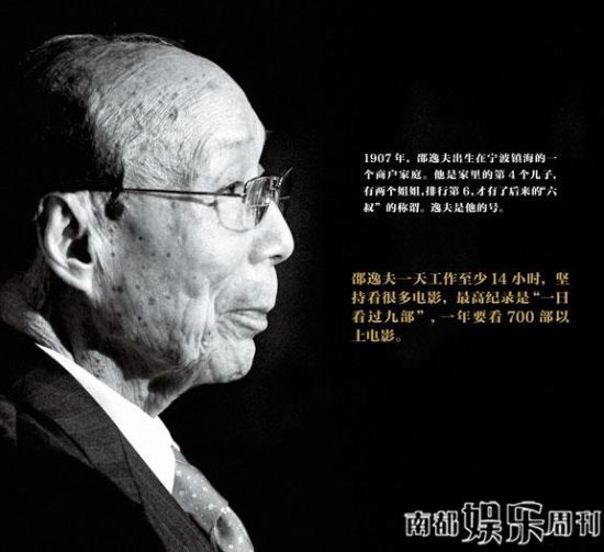 六叔邵逸夫离世让人哀痛