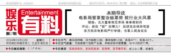 娱乐有料：电影局誓要整治偷票房