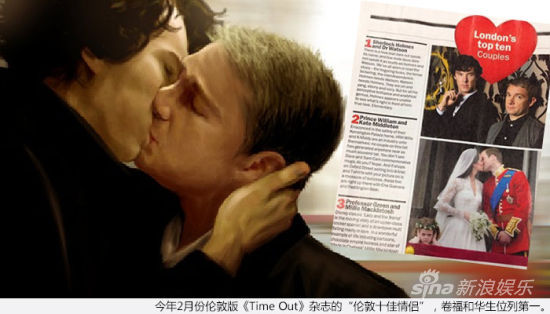 “伦敦十佳情侣”卷福和华生打败威廉王子和凯特王妃