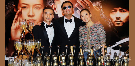 章子怡、张晋和导演王家卫