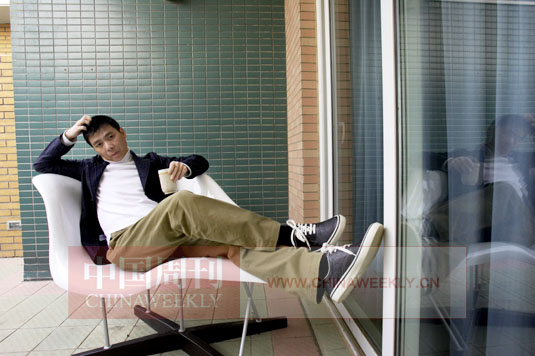 已经成为华谊兄弟股东的冯小刚。中国周刊记者／高鹏 摄