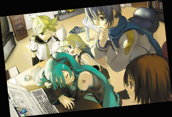 　　初音和她的虚拟偶像伙伴