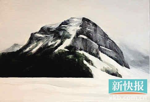 　　■冯小刚的阿尔伯塔班芙露易丝湖写生油画被网友笑问“湖在哪里？”