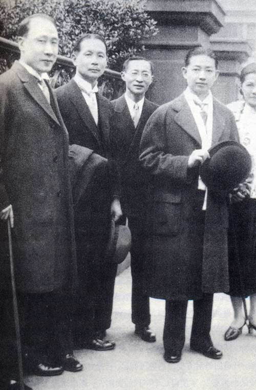 梅兰芳访问日本时的照片