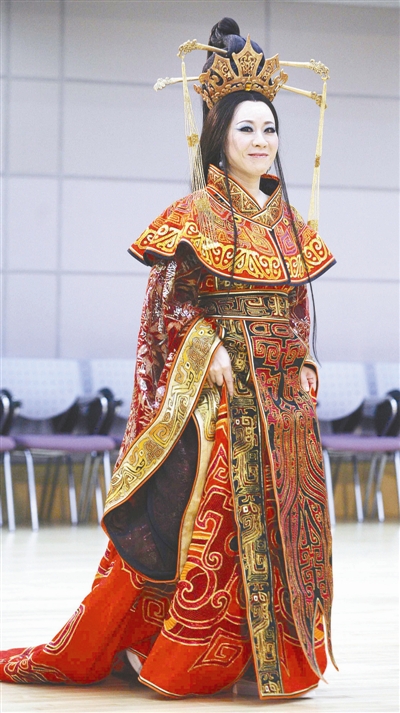 “西施”扮演者张立萍