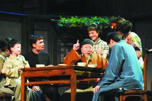 话剧《四世同堂》演出现场。本报记者 李继辉摄 