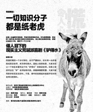 荒诞喜剧《驴得水》海报