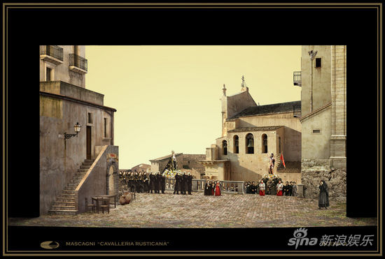 乡村骑士舞美效果 