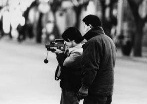 《小山回家》工作场景贾樟柯／1995