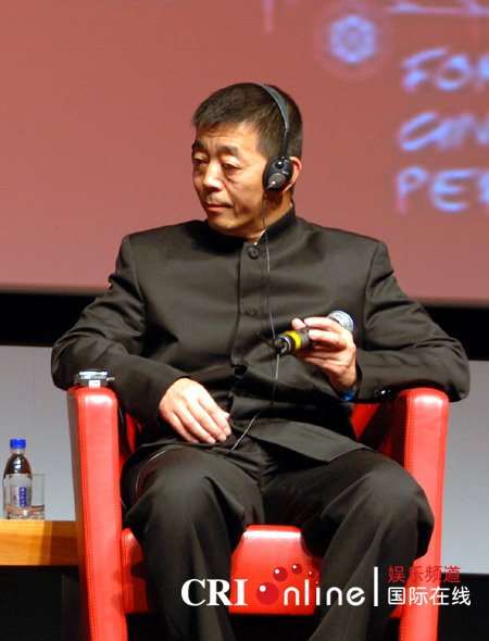 清雅的蒋雯丽导演顾长卫与演员蒋雯丽