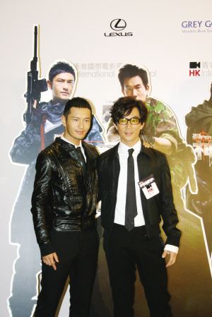 黄晓明和任贤齐亮相首映礼，陈冠希缺席