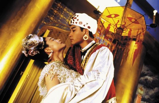 《东成西就》中的林青霞和张国荣