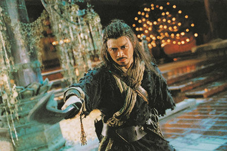 《倩女幽魂》中樊少皇的独臂造型。（剧照）