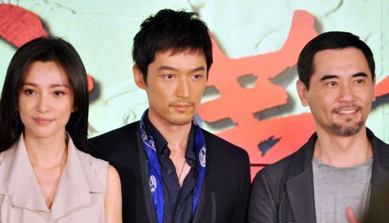 电影节《辛亥革命》主演宣传 李冰冰,胡歌,赵文瑄)