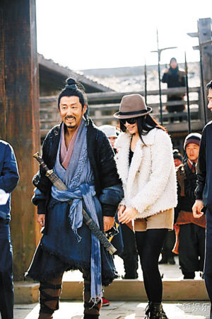 《楚汉传奇》片场照