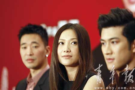 徐静蕾在发布会上。本报记者 马骏 摄