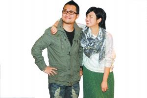 九把刀与电影中的沈佳宜。