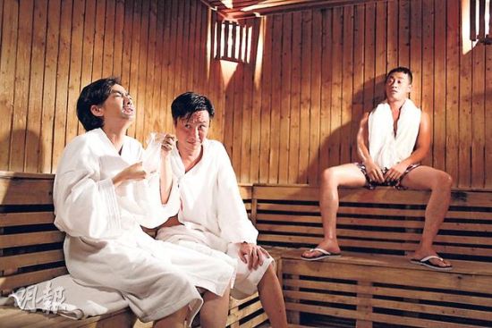 毛舜筠扮男人,令郑中基笑不停.