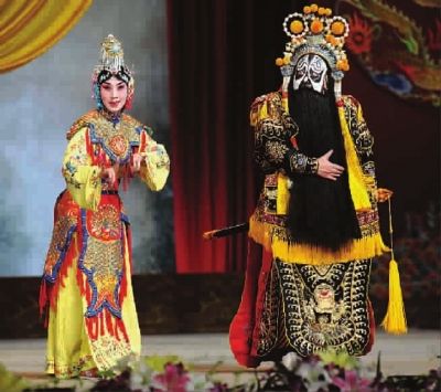 尚长荣、史依弘主演的经典传统名剧《霸王别姬》剧照记者 胡晓芒摄