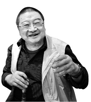 小说家倪匡 早报记者 石剑峰 图