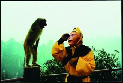 六小龄童特意选出的一张他较为传神的悟空剧照