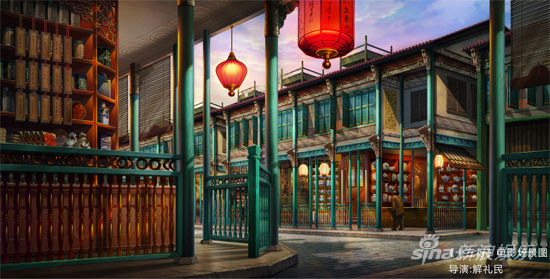 十三行电影场景图－靖远街