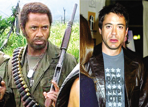 小罗伯特-唐尼新片中饰演黑人角色