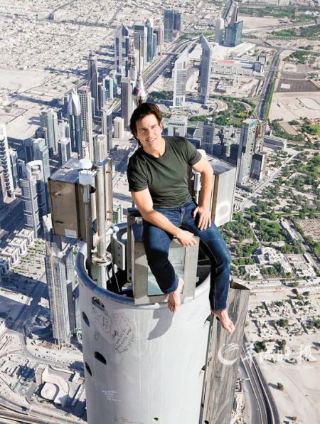 电影首次展现迪拜高塔的垂直景观