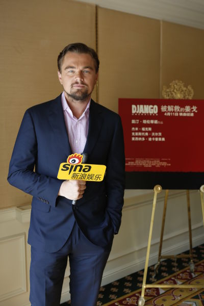 莱昂纳多接受新浪娱乐专访