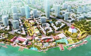 位于上海徐汇滨江的东方梦工厂效果图。昔日的水泥厂工业遗存，将转变成由动画技术研发、动画影视制作、版权发行、衍生产品、演艺娱乐、数码游戏等多个产业领域汇聚为一体的“梦中心”。