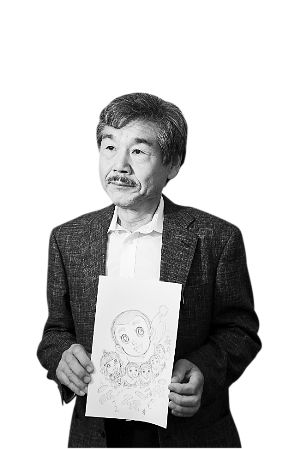 “一休之父”石黑育昨日亮相CCG。 早报记者 兰卉 图