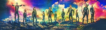 《饥饿游戏2：星火燎原》海报 