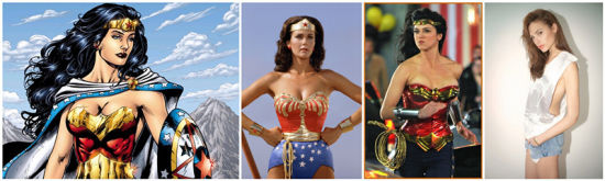 历代“神奇女侠”身材对比
