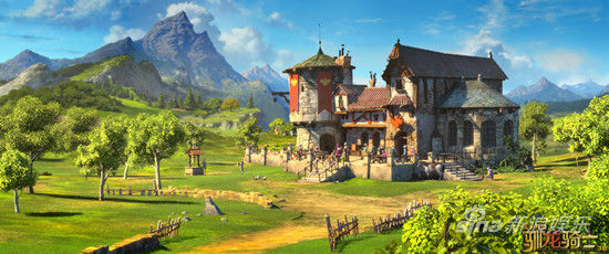 《驯龙骑士》人类村庄