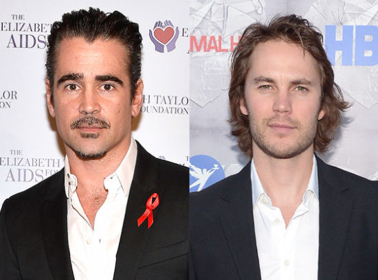 之前传闻的男性演员有法瑞尔(左)、泰勒-克奇等人