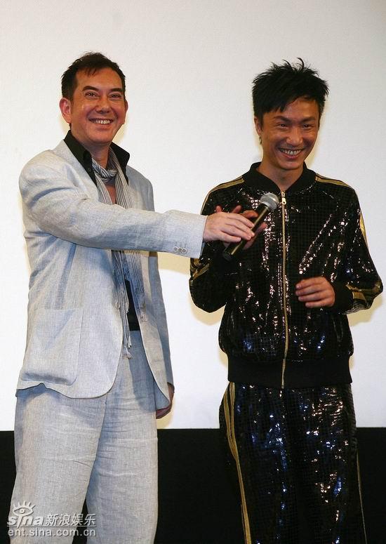 图文:《老港正传》首映见面会--黄秋生与郑中基演父子