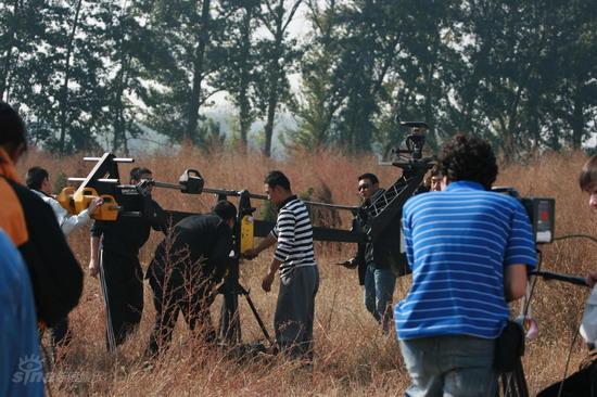 图文:金鸡开场短片拍摄现场--工作人员