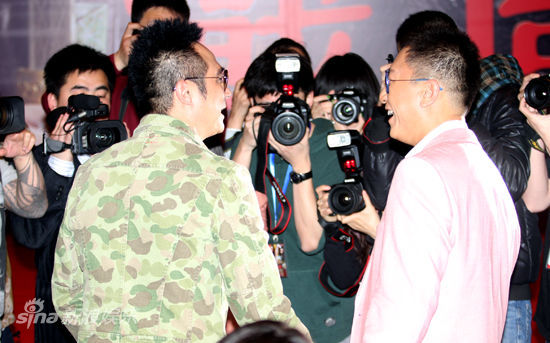 图文:《战国》北京首映-媒体抓拍吴镇宇孙红雷