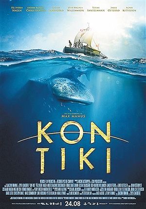 《孤筏重洋》 又名：《康提基号海上飘流记》 导演：乔阿吉姆·罗恩尼 艾斯彭·山德伯格 主演：帕尔·斯维尔·瓦海姆·哈根 制片国家/地区：英国/挪威/丹麦 打分：★★★