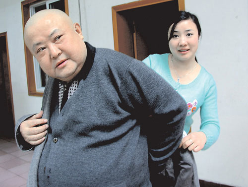 刘德一和新婚2年的妻子李洁（资料图片）