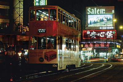 香港夜晚的街头