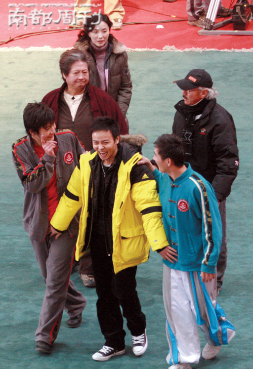 张晋在片场很活跃