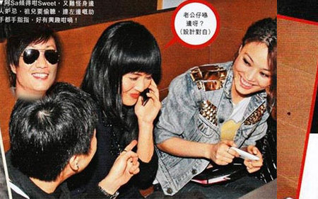 阿Sa私人聚会曝光 脸红甜叫郑中基老公