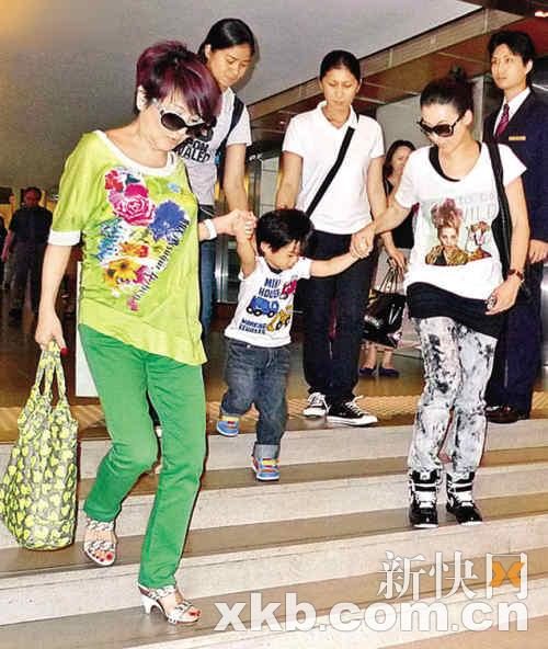 张柏芝与婆婆拉姑感情依旧很好