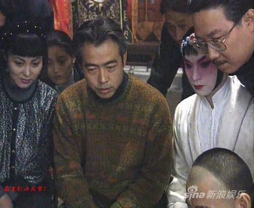 陈凯歌张国荣片场讨论拍摄效果